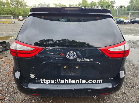 5TDKZ3DC7KS990519 2019 TOYOTA SIENNA Черный Вид сзади
