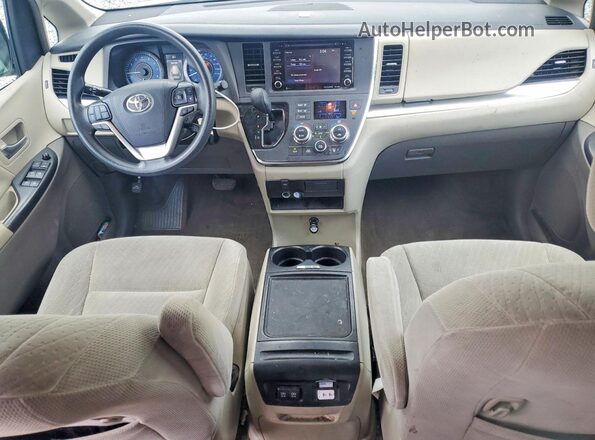 5TDKZ3DC8JS915696 2018 TOYOTA SIENNA Brown Dashboard view