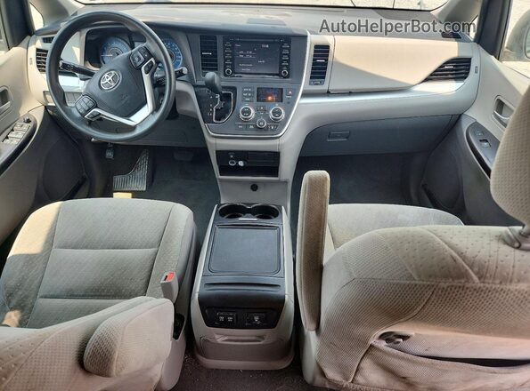 5TDKZ3DC8LS023239 2020 TOYOTA SIENNA White Առջևի վահանակի տեսք