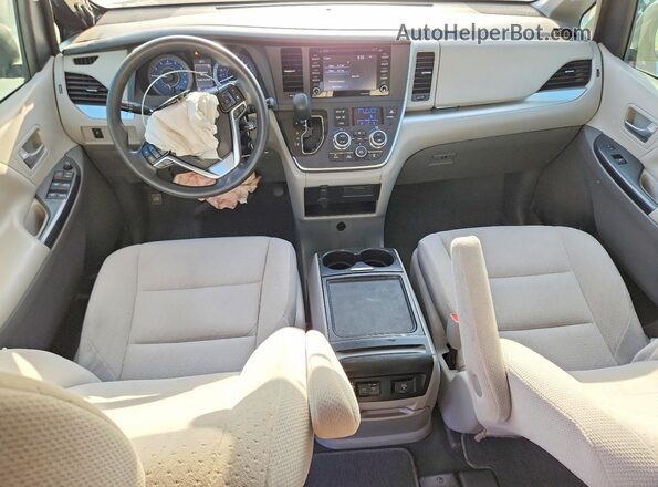 5TDKZ3DC8LS081092 2020 TOYOTA SIENNA Gray Առջևի վահանակի տեսք