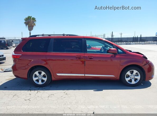 5TDKZ3DC9HS817481 2017 TOYOTA SIENNA Burgundy Vista interior de 360 grados