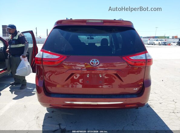 5TDKZ3DC9HS817481 2017 TOYOTA SIENNA Burgundy 