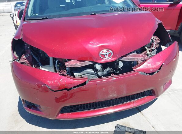 5TDKZ3DC9HS817481 2017 TOYOTA SIENNA Burgundy 