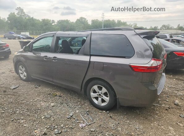 5TDKZ3DC9HS832143 2017 TOYOTA SIENNA Gray უკანა მარცხენა