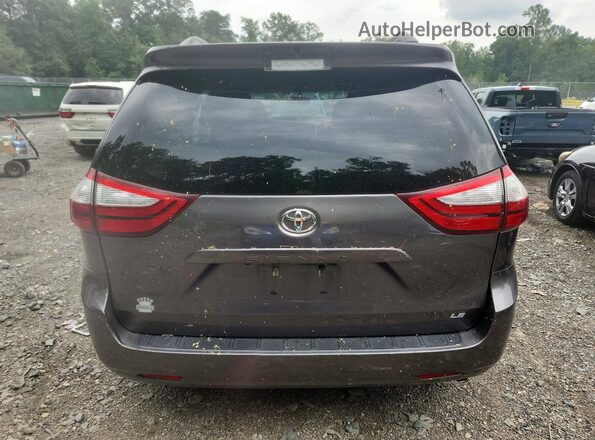 5TDKZ3DC9HS832143 2017 TOYOTA SIENNA Gray უკანა ხედი