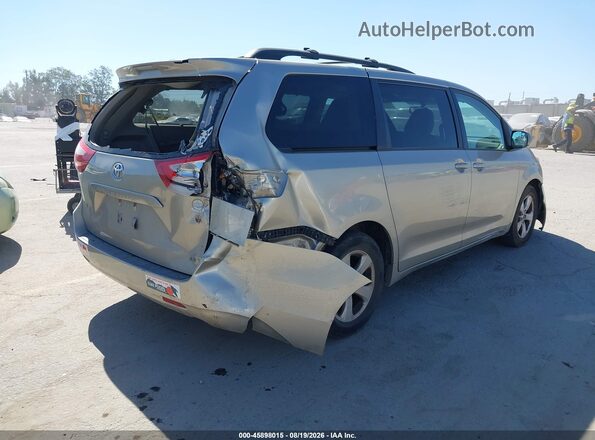 5TDKZ3DCXHS778111 2017 TOYOTA SIENNA Champagne Задняя правая четверть