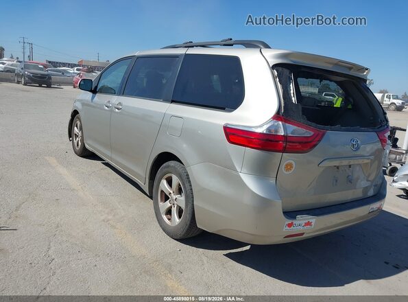 5TDKZ3DCXHS778111 2017 TOYOTA SIENNA Champagne Задняя левая четверть