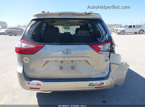 5TDKZ3DCXHS778111 2017 TOYOTA SIENNA Champagne 
