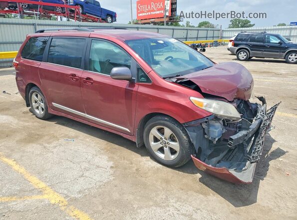5TDKZ3DCXJS927302 2018 TOYOTA SIENNA Burgundy Առջևի աջ