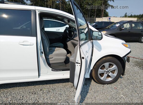 5TDKZ3DCXJS947338 2018 TOYOTA SIENNA White Vista interior delantera