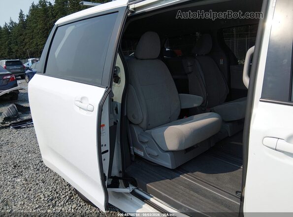 5TDKZ3DCXJS947338 2018 TOYOTA SIENNA White Vista de la etiqueta del VIN