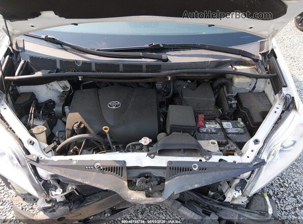 5TDKZ3DCXJS947338 2018 TOYOTA SIENNA White Vista trasera