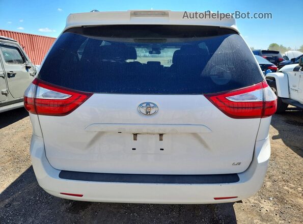 5TDKZ3DCXJS963457 2018 TOYOTA SIENNA Белый Вид сзади