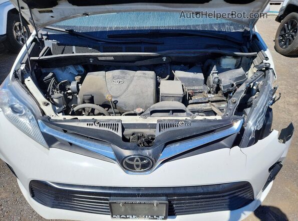5TDKZ3DCXJS963457 2018 TOYOTA SIENNA Белый Вид подкапотного пространства