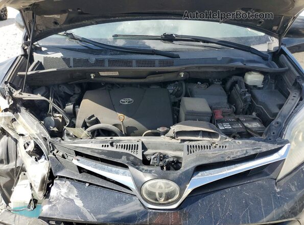 5TDKZ3DCXLS068618 2020 TOYOTA SIENNA Black Widok komory silnika