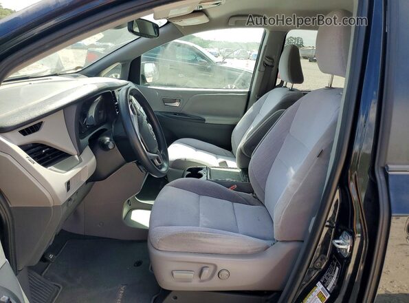 5TDKZ3DCXLS068618 2020 TOYOTA SIENNA Black Widok wnętrza z przodu