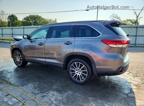5TDKZRFH0JS285541 2018 TOYOTA HIGHLANDER Gray Задня ліва чверть