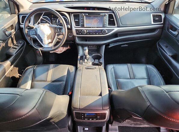 5TDKZRFH0JS285541 2018 TOYOTA HIGHLANDER Gray Вид панелі приладів