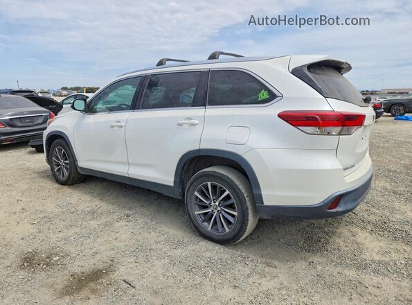 5TDKZRFH0KS307491 2019 TOYOTA HIGHLANDER White Rear left