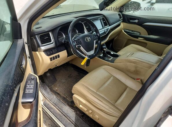 5TDKZRFH0KS307491 2019 TOYOTA HIGHLANDER White Dashboard view
