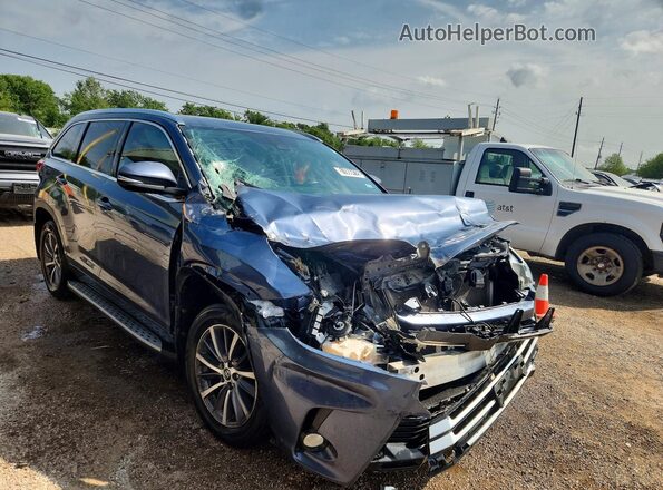 5TDKZRFH0KS307653 2019 TOYOTA HIGHLANDER Blue Առջևի աջ