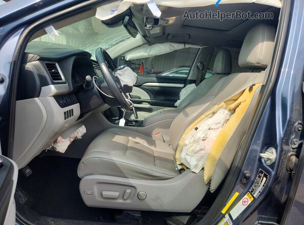 5TDKZRFH0KS307653 2019 TOYOTA HIGHLANDER Blue Սալոնի դիմացի տեսք