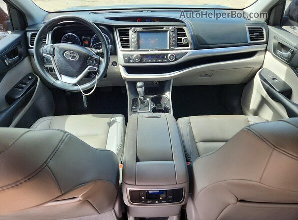 5TDKZRFH0KS310245 2019 TOYOTA HIGHLANDER Зеленый Вид панели приборов