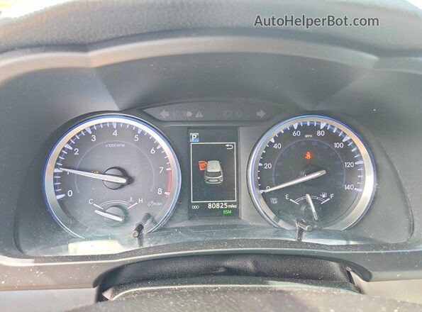 5TDKZRFH0KS310245 2019 TOYOTA HIGHLANDER Зеленый Вид щитка приборов