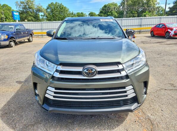 5TDKZRFH0KS310245 2019 TOYOTA HIGHLANDER Зеленый Вид спереди
