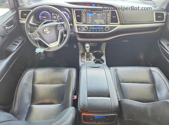 5TDKZRFH0KS316370 2019 TOYOTA HIGHLANDER White Widok deski rozdzielczej
