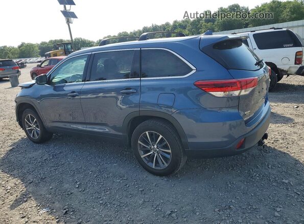 5TDKZRFH0KS364516 2019 TOYOTA HIGHLANDER Blue უკანა მარცხენა