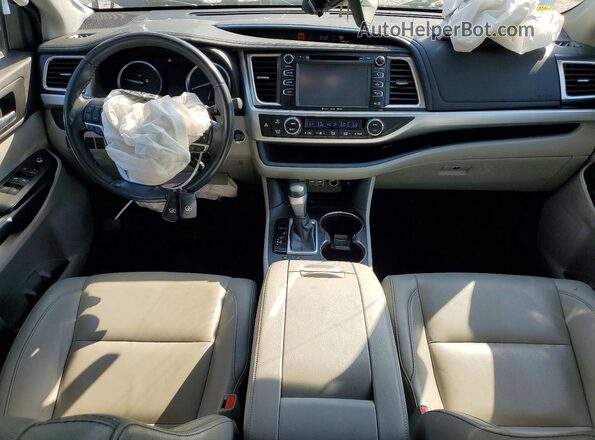 5TDKZRFH0KS364516 2019 TOYOTA HIGHLANDER Blue წინა პანელის ხედი