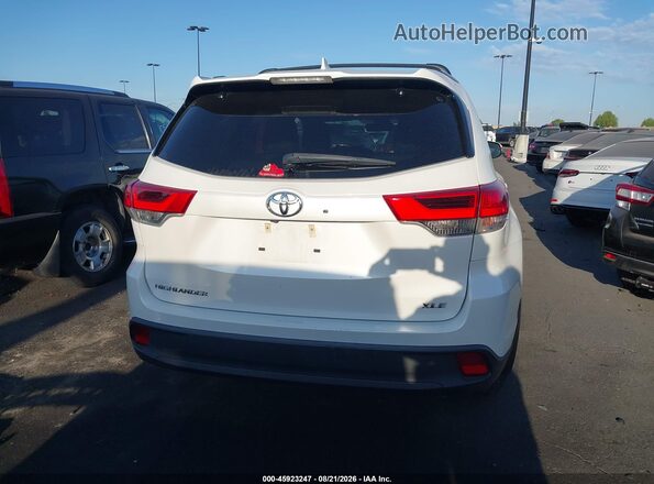 5TDKZRFH0KS365164 2019 TOYOTA HIGHLANDER White 