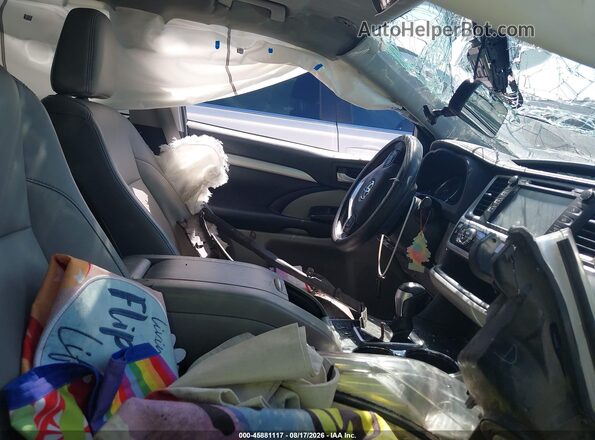 5TDKZRFH1JS540536 2018 TOYOTA HIGHLANDER White Widok wnętrza z przodu