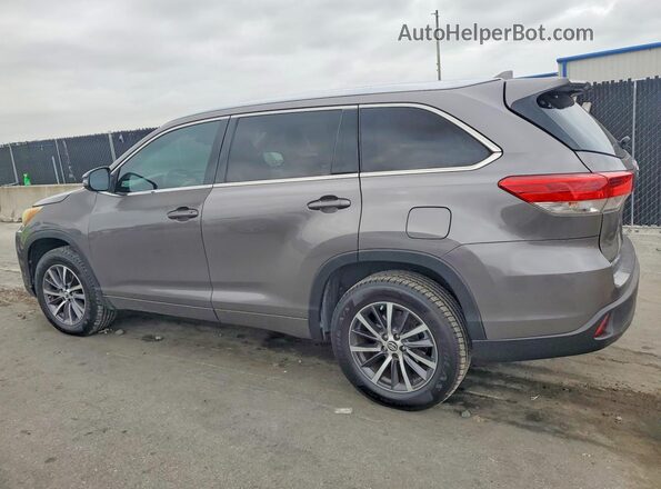 5TDKZRFH1JS543095 2018 TOYOTA HIGHLANDER Gray Tył lewy