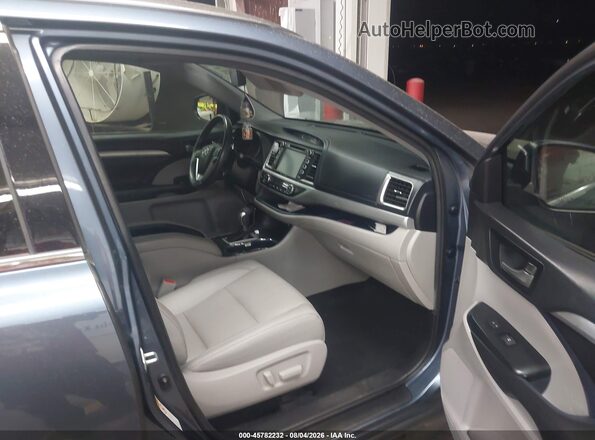5TDKZRFH1KS356148 2019 TOYOTA HIGHLANDER Blue Vista interior delantera