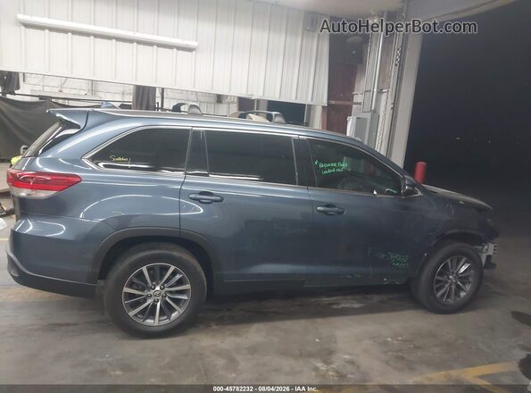5TDKZRFH1KS356148 2019 TOYOTA HIGHLANDER Blue Vista del cuadro de instrumentos