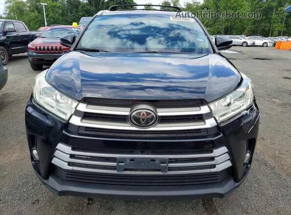 5TDKZRFH1KS554471 2019 TOYOTA HIGHLANDER Black Դիմացի տեսք