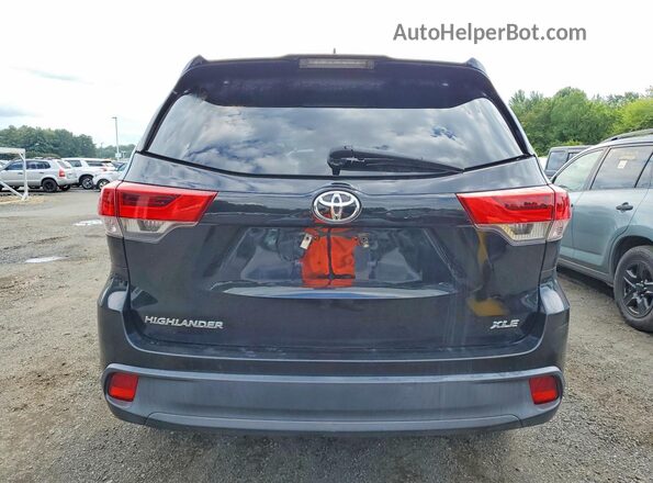 5TDKZRFH1KS554471 2019 TOYOTA HIGHLANDER Black Հետևի տեսք
