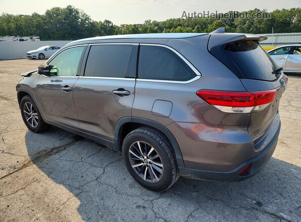 5TDKZRFH2HS511556 2017 TOYOTA HIGHLANDER Gray Задня ліва чверть