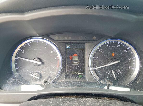 5TDKZRFH2JS236762 2018 TOYOTA HIGHLANDER Синий Вид щитка приборов