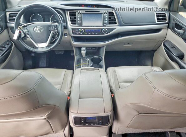 5TDKZRFH2JS236762 2018 TOYOTA HIGHLANDER Синий Вид панели приборов