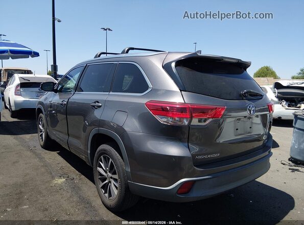 5TDKZRFH2JS531487 2018 TOYOTA HIGHLANDER Gray Панорамний вид салону 360°