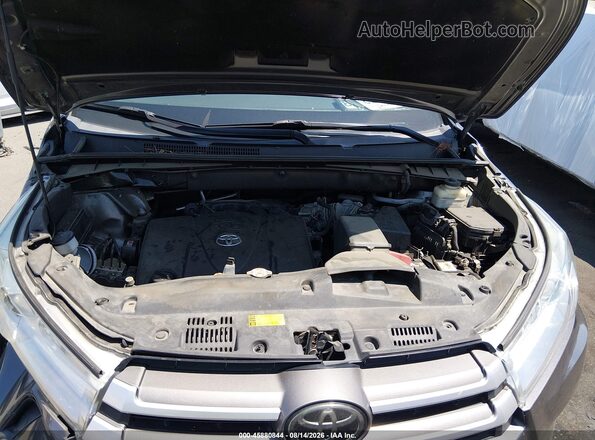 5TDKZRFH2JS531487 2018 TOYOTA HIGHLANDER Gray Вид ззаду