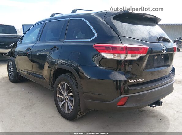 5TDKZRFH2JS541887 2018 TOYOTA HIGHLANDER Black Задня ліва чверть