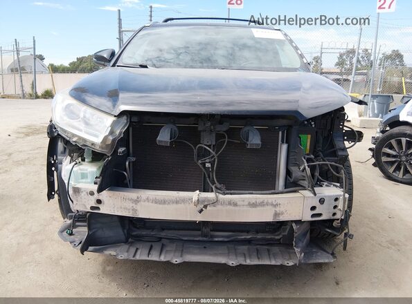 5TDKZRFH2JS541887 2018 TOYOTA HIGHLANDER Black Вид спереду