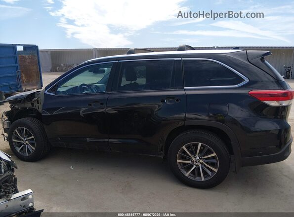 5TDKZRFH2JS541887 2018 TOYOTA HIGHLANDER Black 