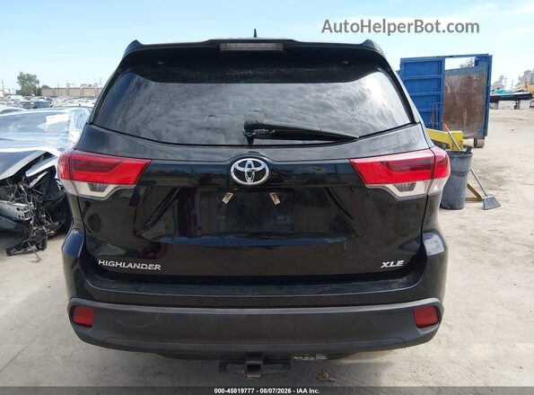5TDKZRFH2JS541887 2018 TOYOTA HIGHLANDER Black 
