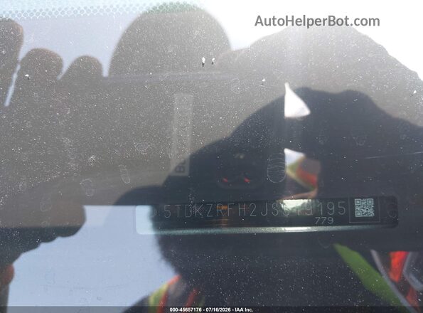 5TDKZRFH2JS549195 2018 TOYOTA HIGHLANDER Gray 