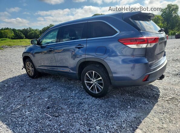 5TDKZRFH3KS291433 2019 TOYOTA HIGHLANDER Blue უკანა მარცხენა